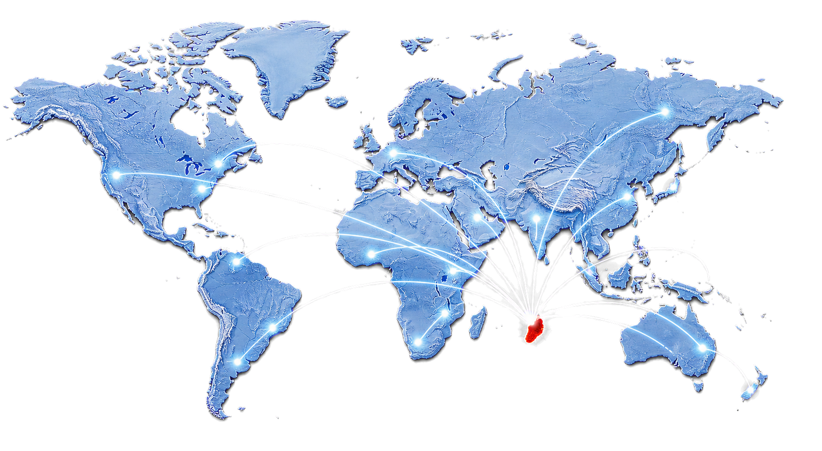 Mauritius at the center of global trade routes